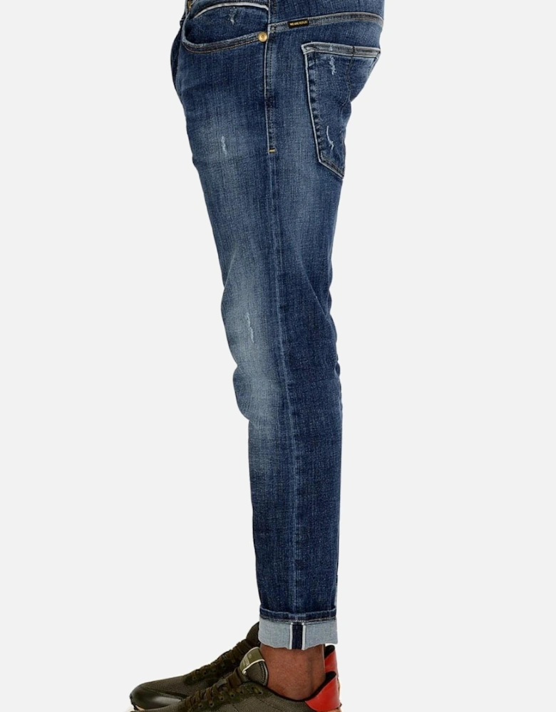 'We R Replay' Edition Mid Rinse Jeans