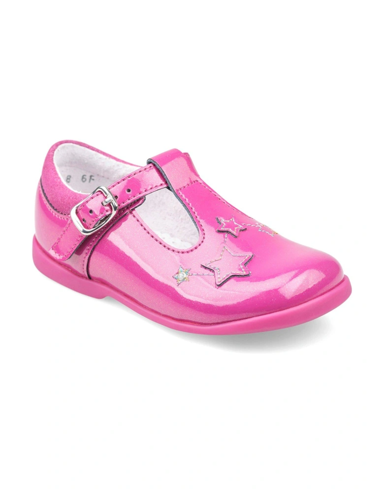 Star Gaze Girls Pink Patent Leather T Bar Party Shoes