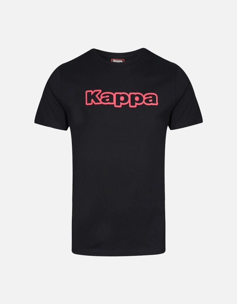 Kouk Logo T-Shirt | Black/Red crimson