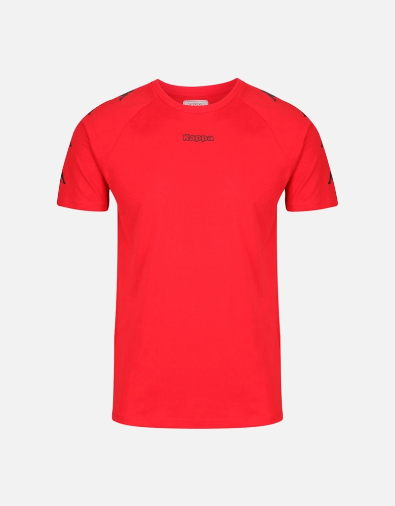 Klake T-Shirt Korporate - Red crimson/Black