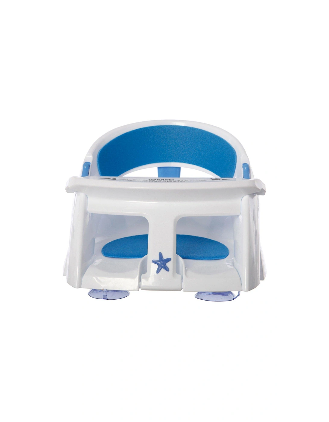 Deluxe Bath Seat with Foam Padding and Heat Sensor - Blue/White, 3 of 2