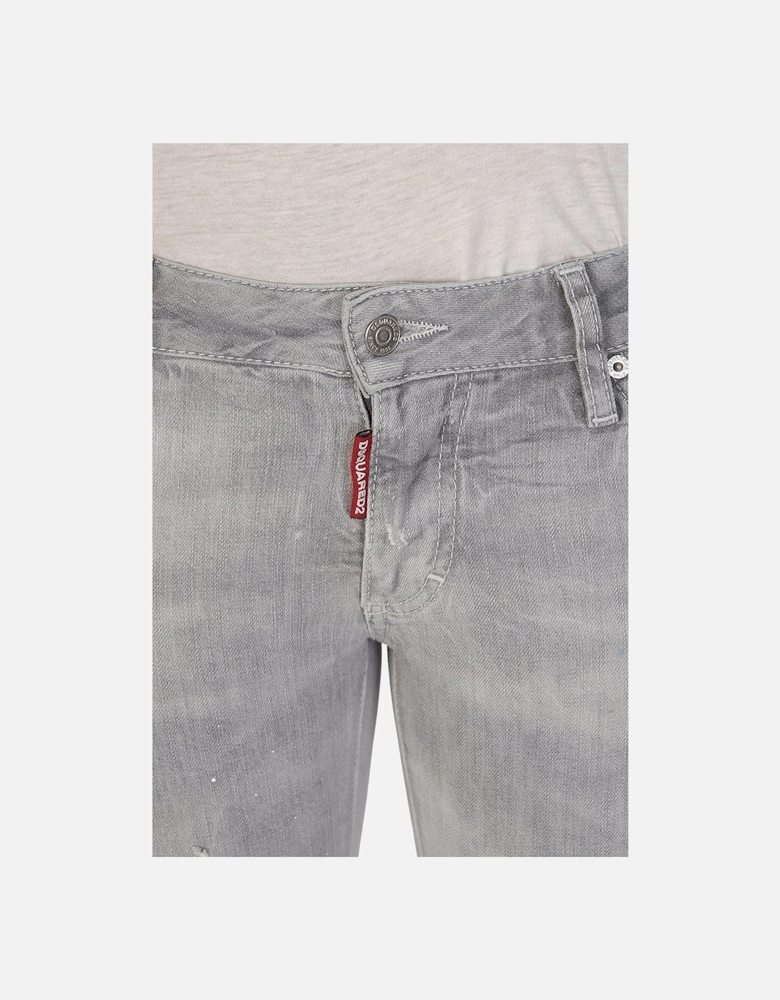 Womens Mid Rise Jeans Grey