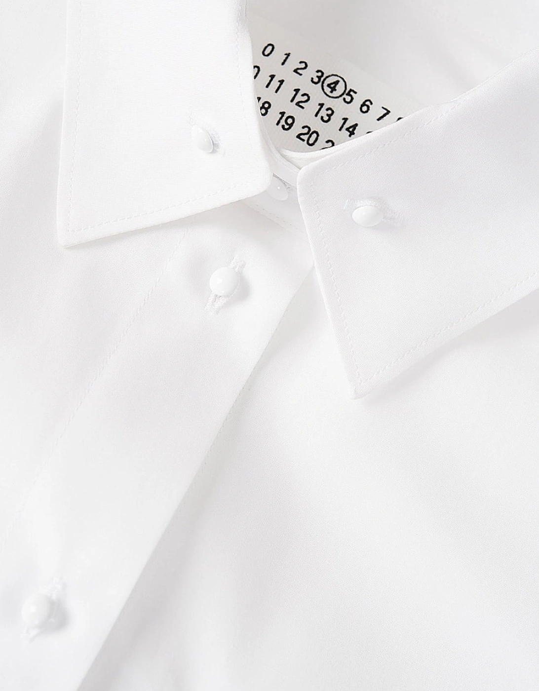 White Cotton Poplin Womens Shirt