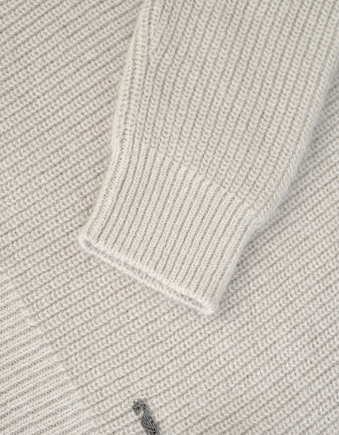 Wool Knit Sweater Grey