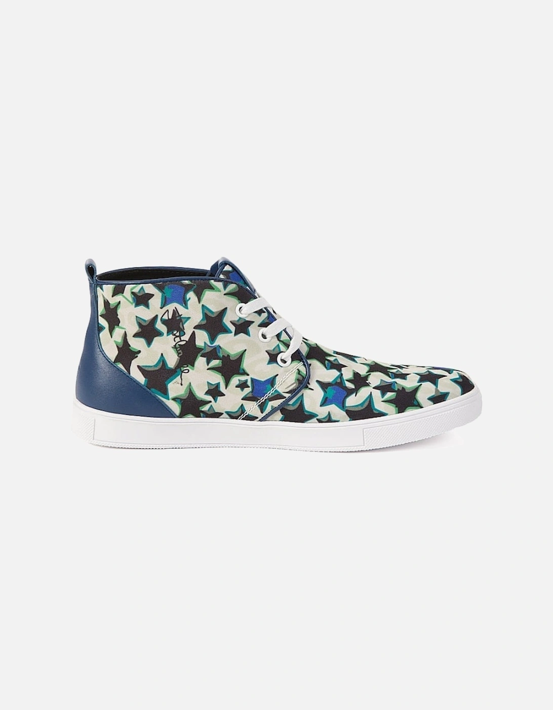 Star Print High Top Sneakers