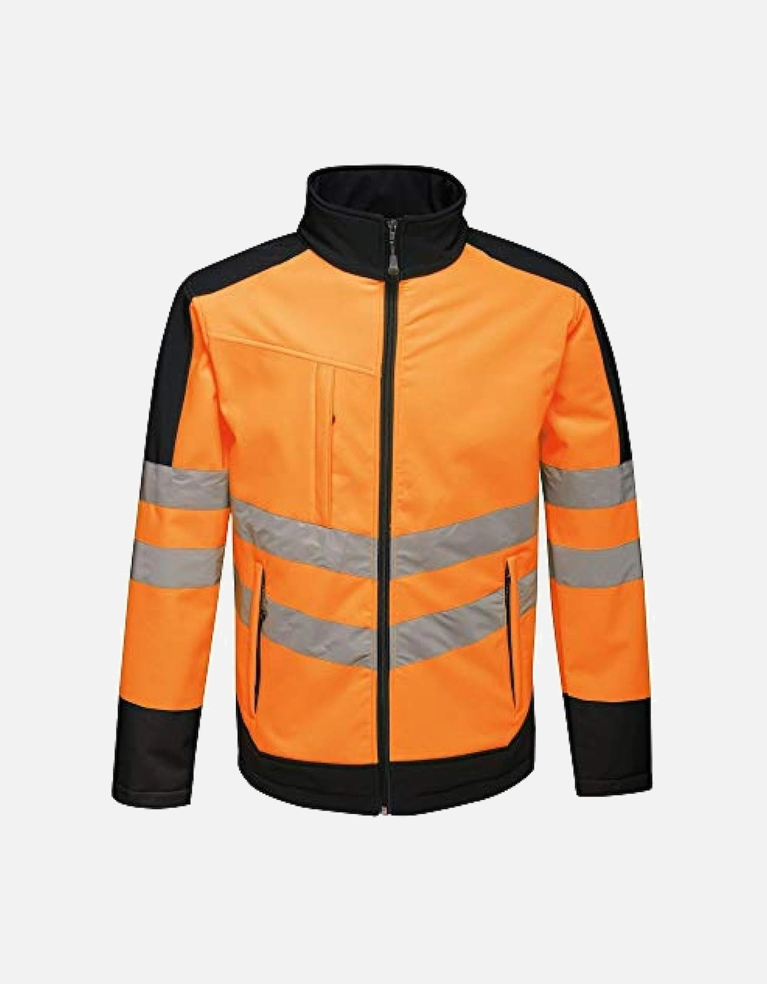 Unisex Hi Vis Pro Reflective Softshell Work Jacket, 4 of 3