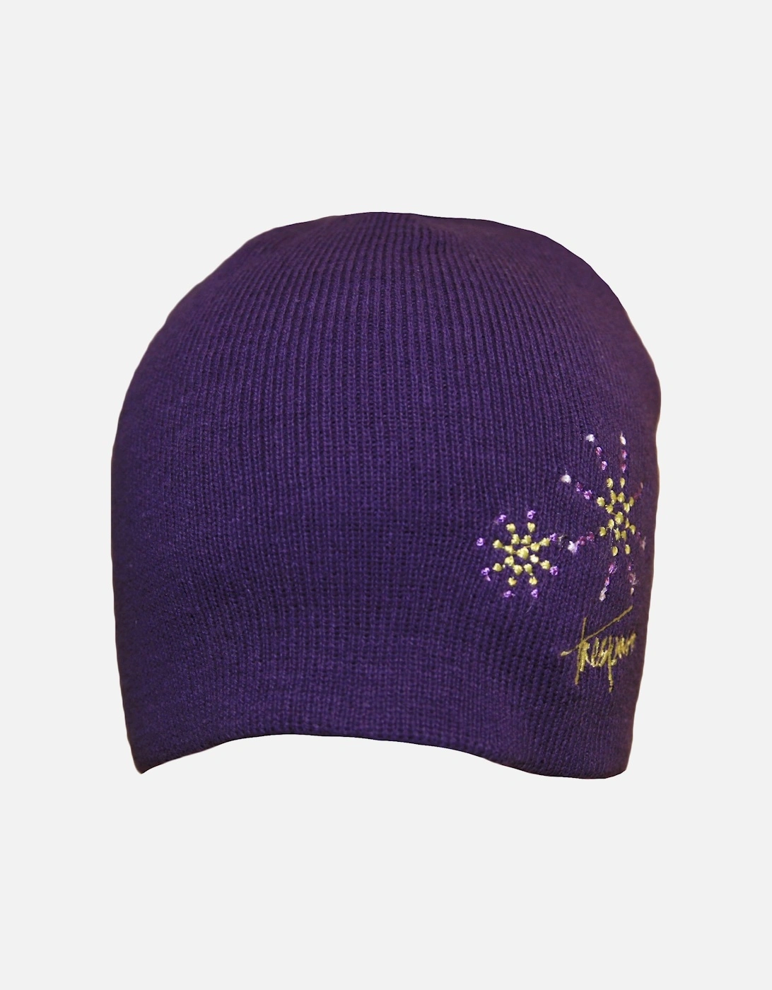 Childrens Girls Sparkle Knitted Beanie Hat, 5 of 4