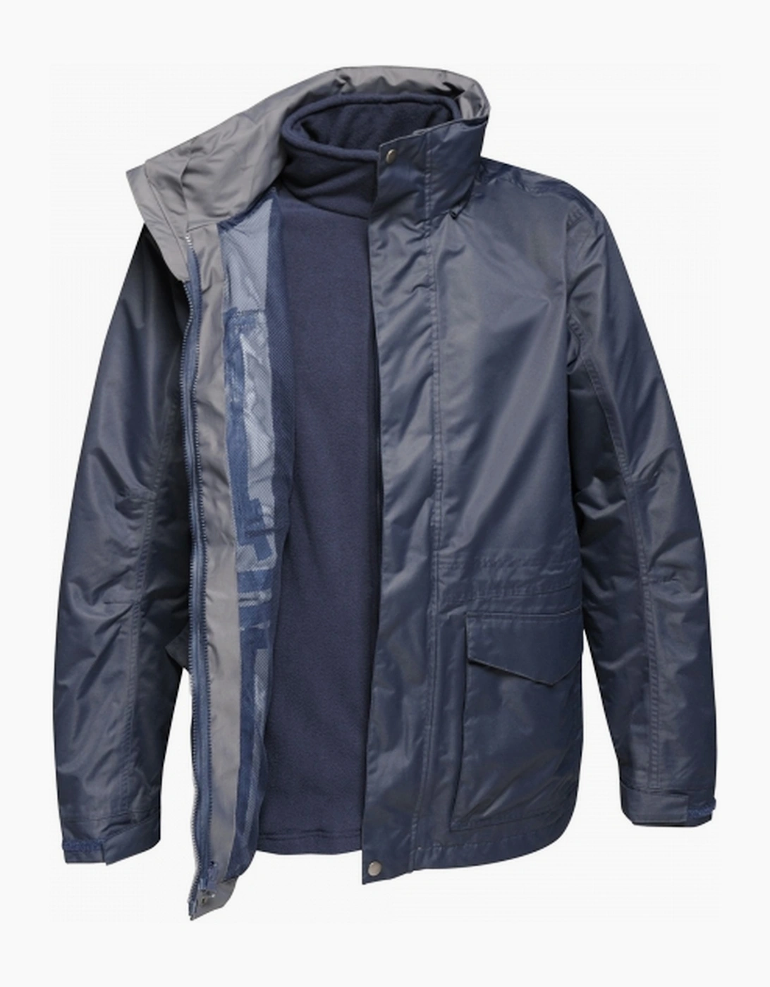 Regatta Men's Grey/Multi Professional Hooded Padded Jacket - Size: 46/Regular