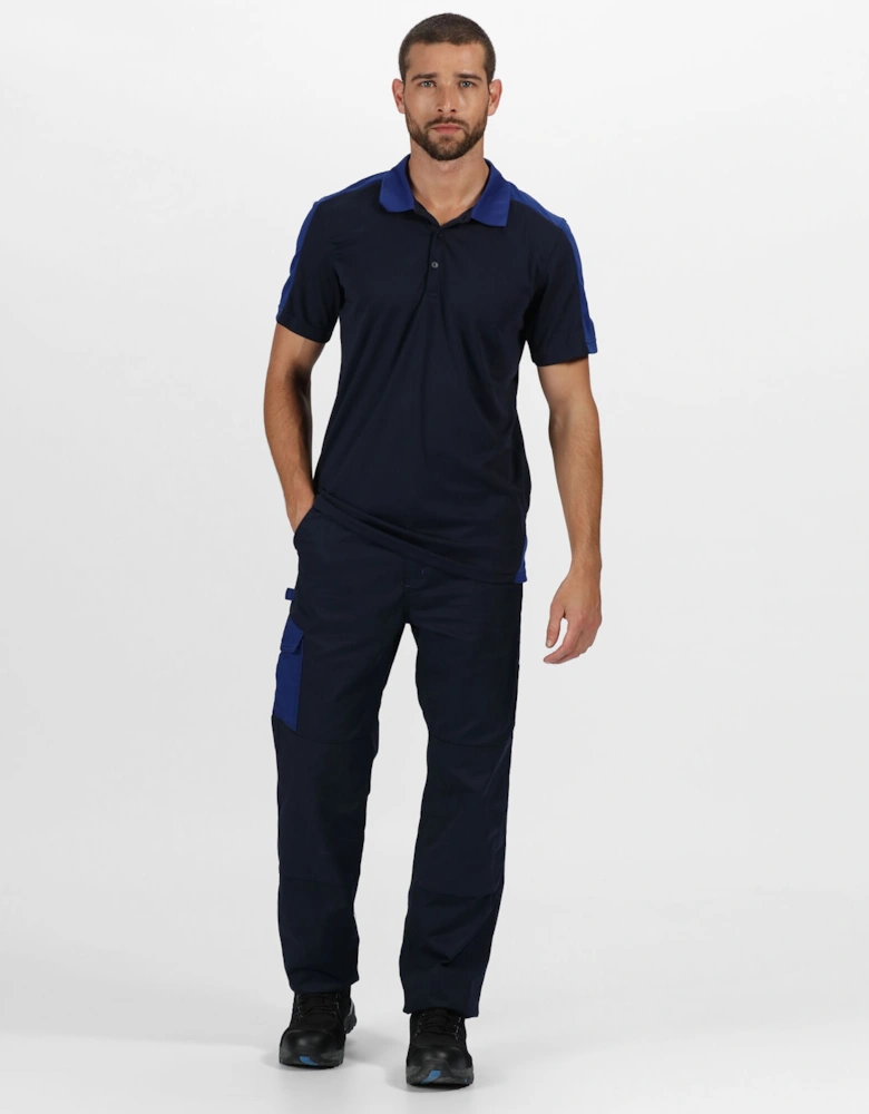 Mens Contrast Coolweave Polo Shirt