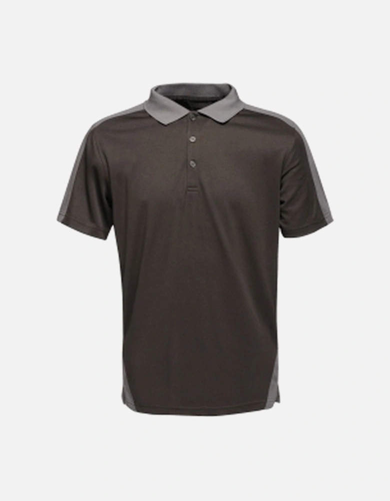 Mens Contrast Coolweave Polo Shirt