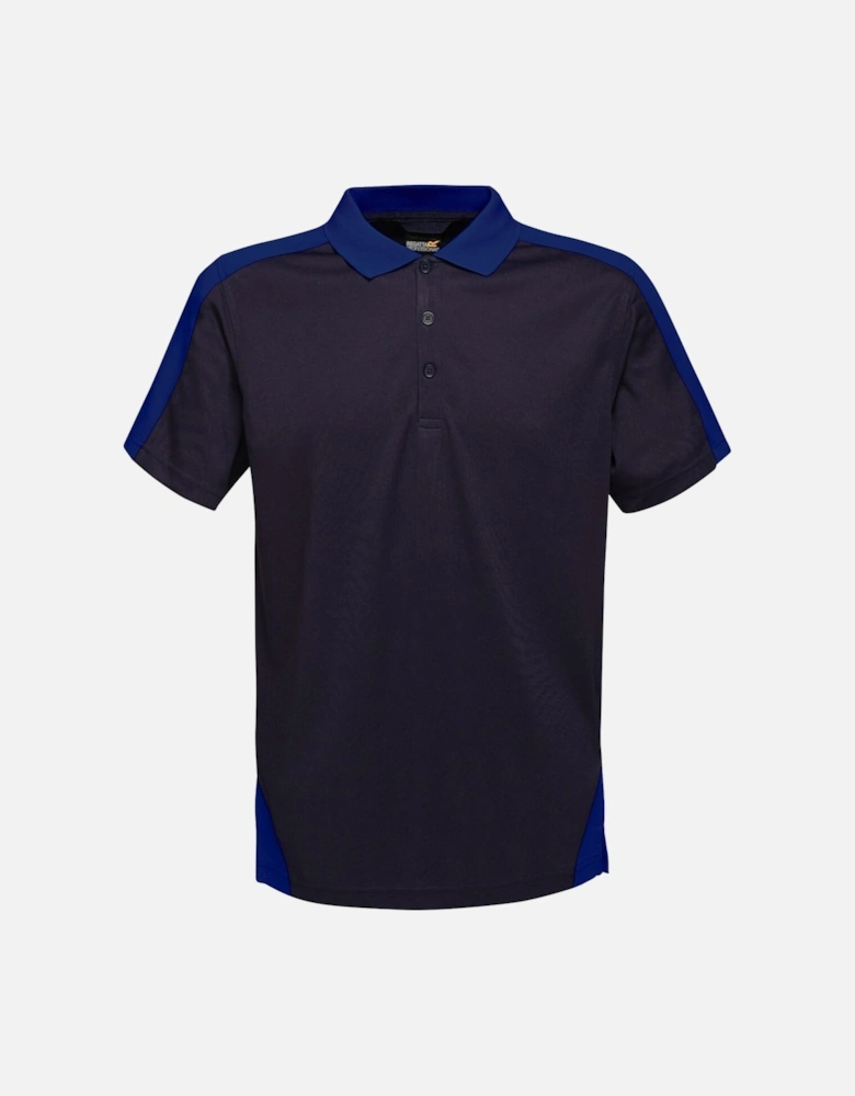 Mens Contrast Coolweave Polo Shirt