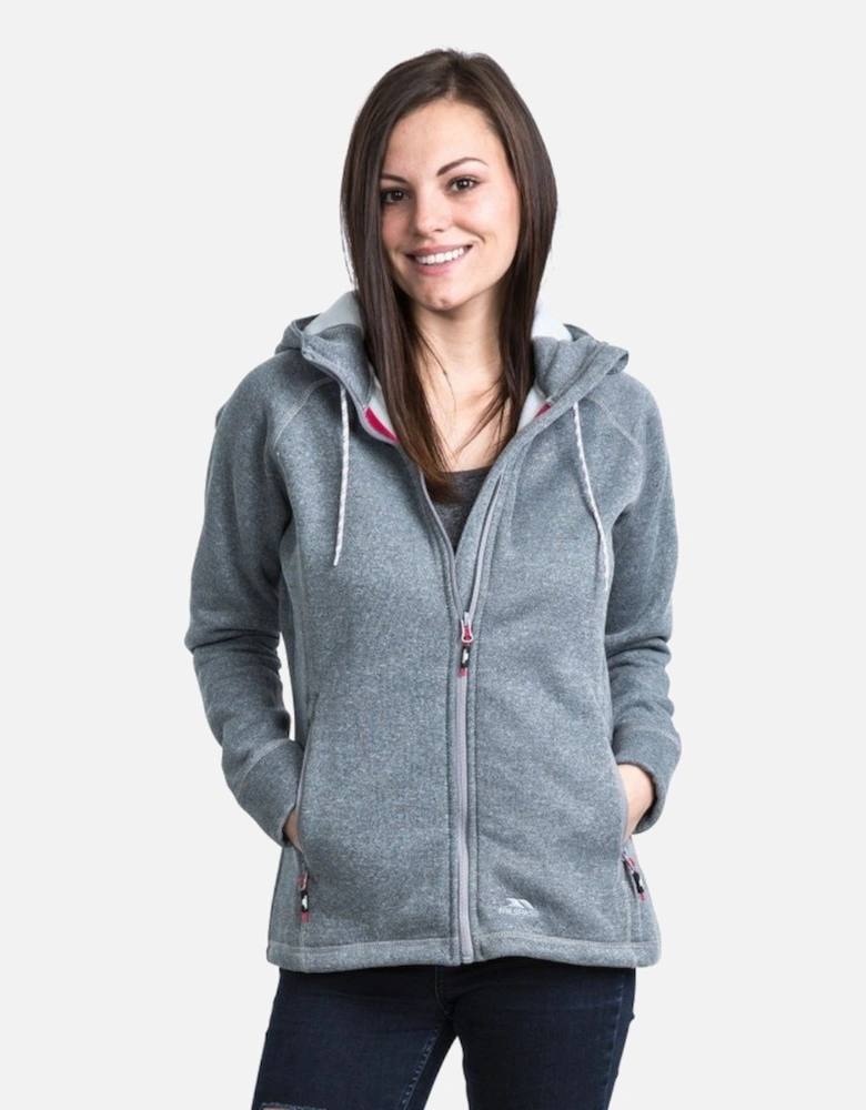 Womens/Ladies Whirlwind Full Zip Hooded Fleece Jacket