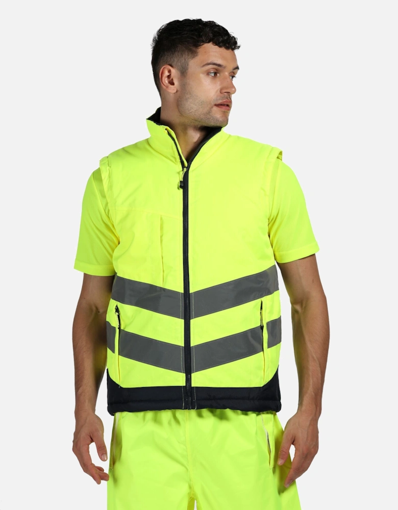 Professional Mens Hi Vis Pro Body Warmer