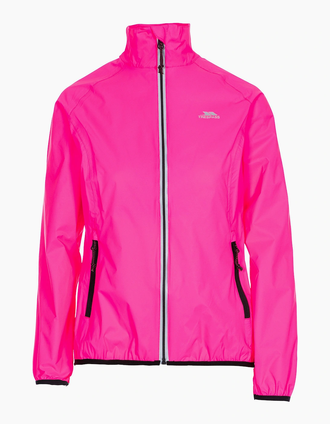 Trespass Women's Pink / Beaming Packaway Hi-Vis Jacket  6 Xs