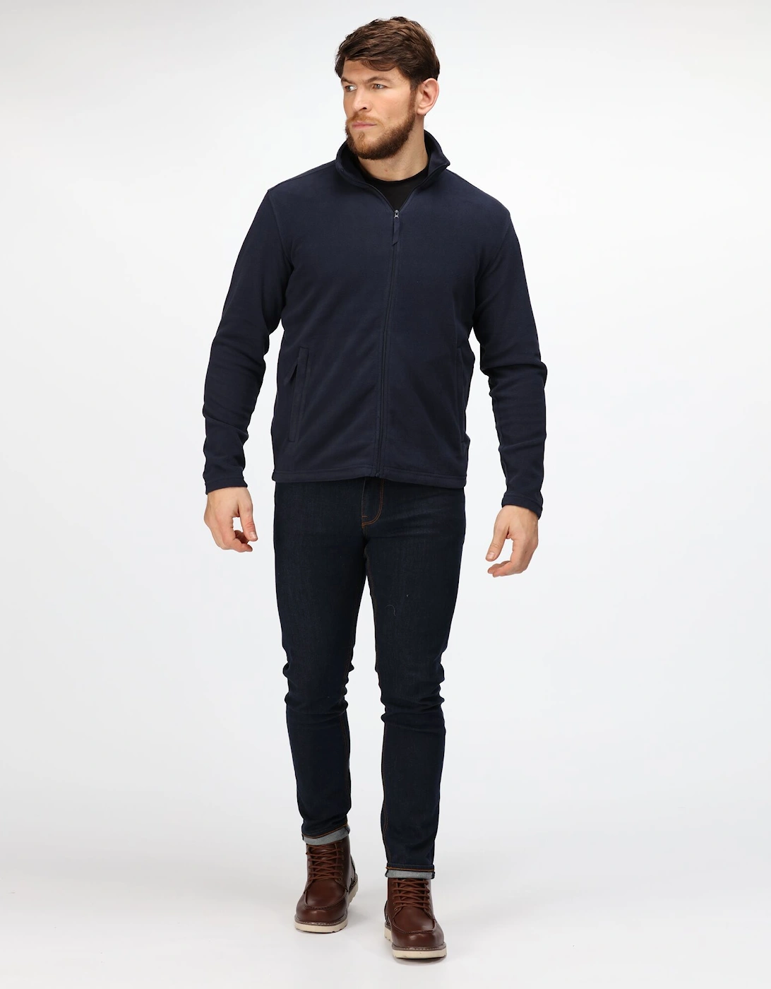 Regatta Mens Classic Microfleece Jacket (Dark Navy) - Size 3XL - Image 3