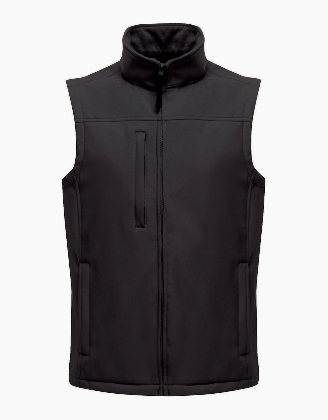 Regatta Men's Black Flux Softshell Bodywarmer / Sleeveless Jacket (Water Repellent & Wind Resistant) - Size: Regular/34