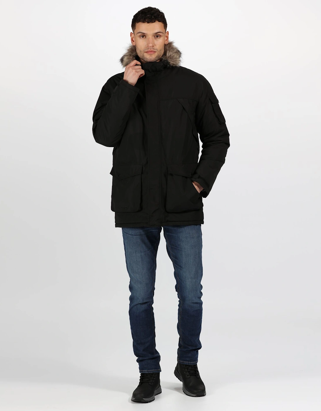 Mens Salinger II Faux Fur Insulated Parka