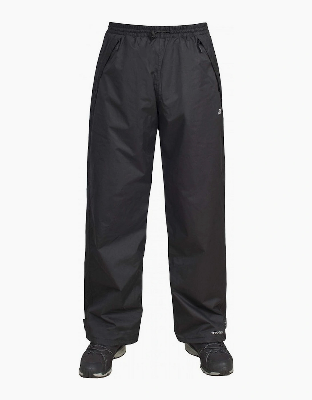 Trespass Men's Black Toliland Waterproof & Windproof Trousers - : S