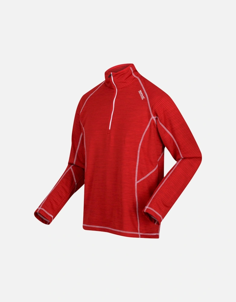 Mens Yonder Quick Dry Moisture Wicking Half Zip Fleece Jacket