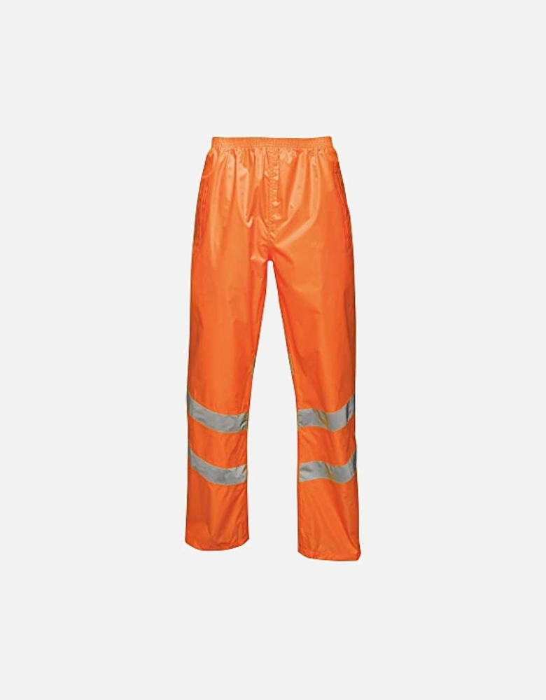 Unisex Hi Vis Pro Reflective Packaway Work Over Trousers