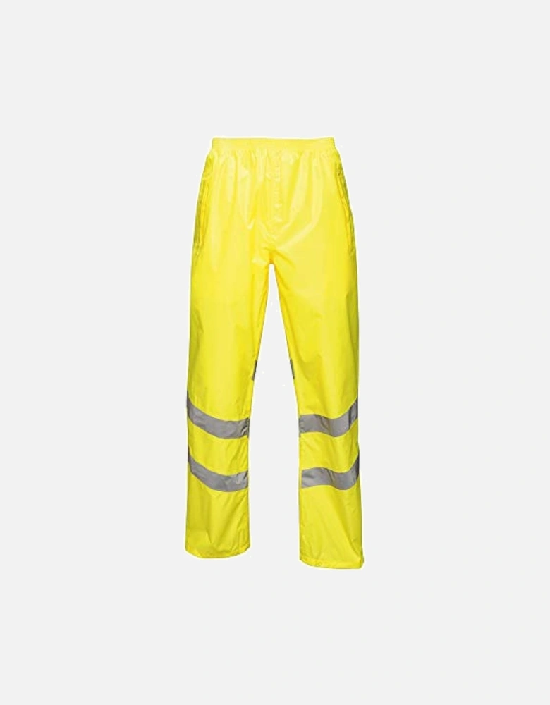 Unisex Hi Vis Pro Reflective Packaway Work Over Trousers