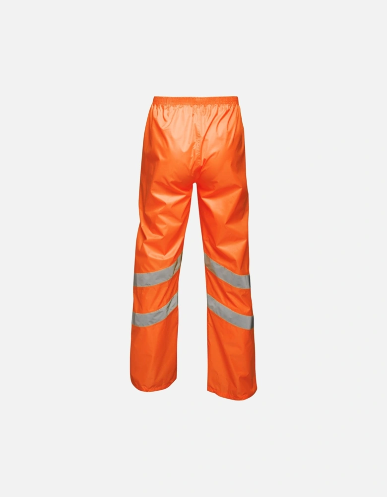 Unisex Hi Vis Pro Reflective Packaway Work Over Trousers