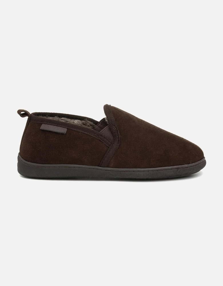 Mens Arnold Slip On Leather Slipper