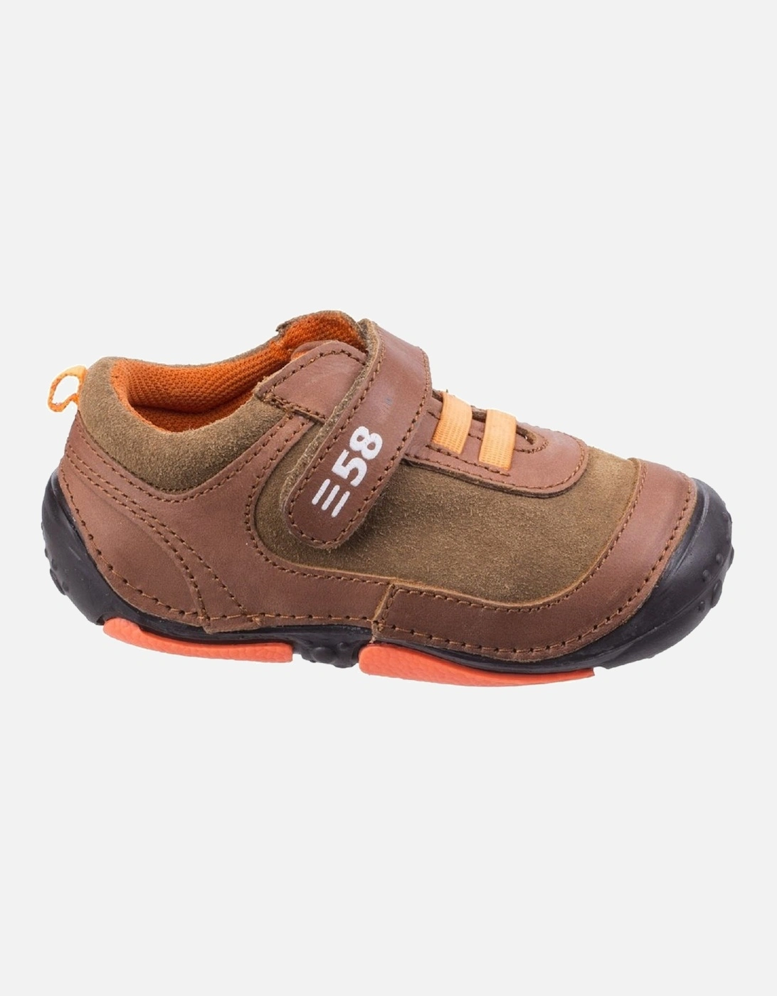 Childrens/Boys Harry Touch Fastening Leather Trainers, 3 of 2
