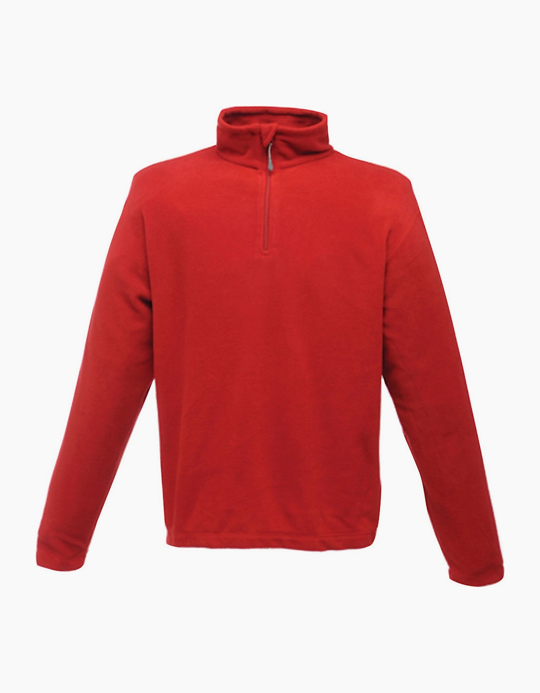Men's Regatta Mens Micro Zip Neck Fleece Top (170 Gsm) - Red - Size: 46