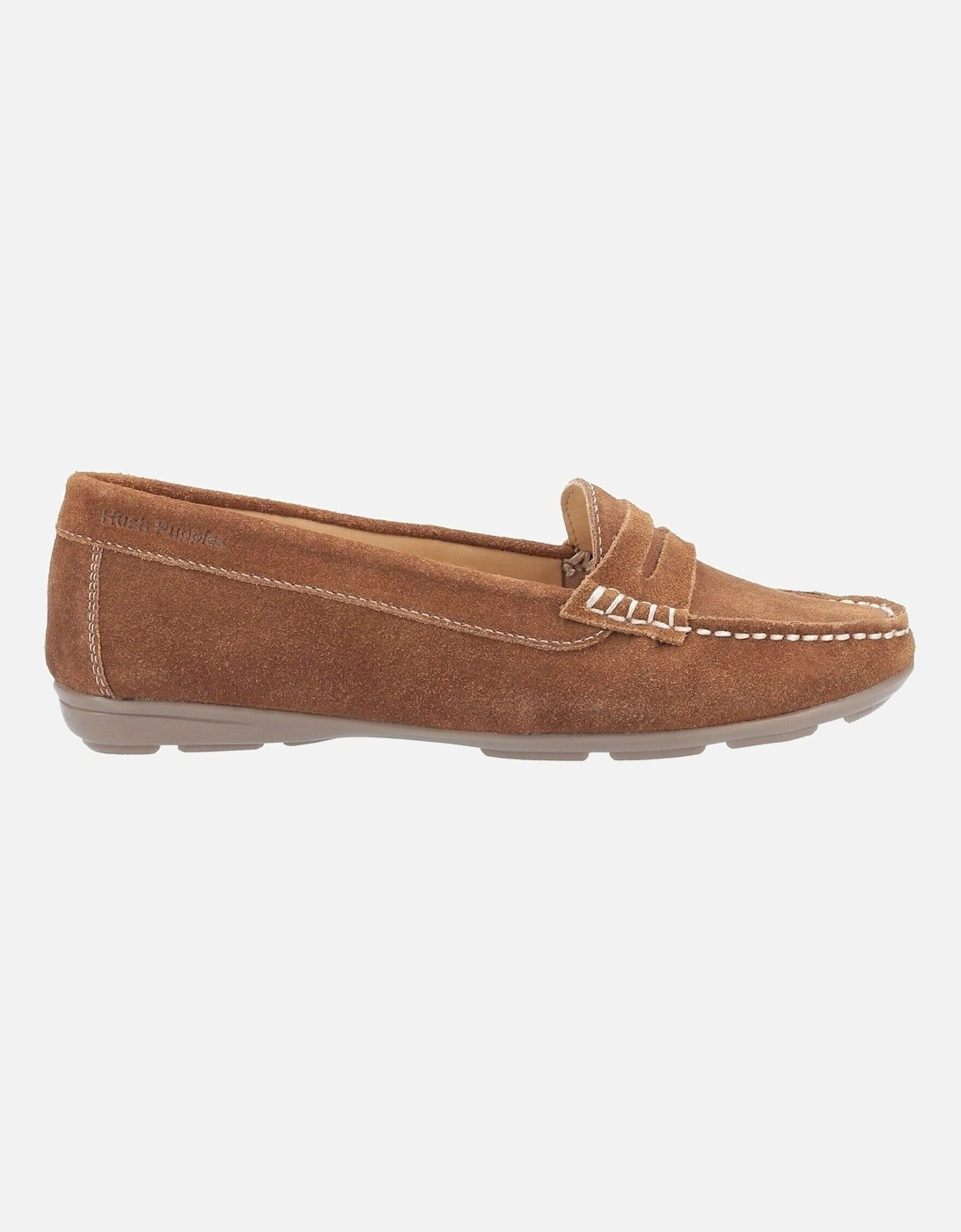 Womens/Ladies Margot Suede Leather Loafer Shoe