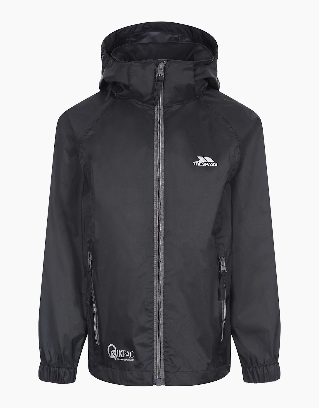 Trespass Childrens/Kids Qikpac X Unisex Packaway Jacket - Black - Size: 8 years/7 years