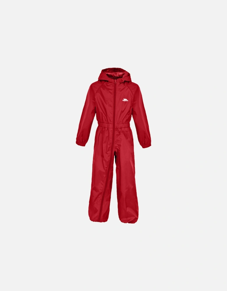 Childrens/Kids Button Rain Suit