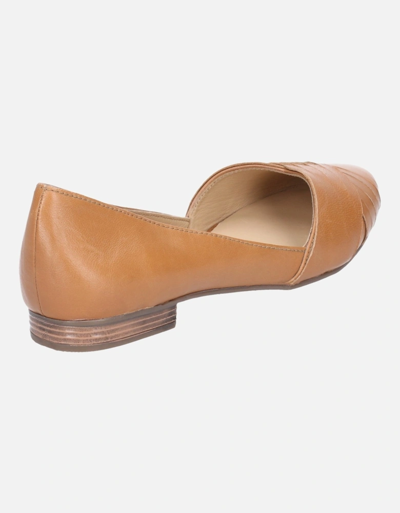 Womens/Ladies Marley Ballerina Leather Slip On Shoes