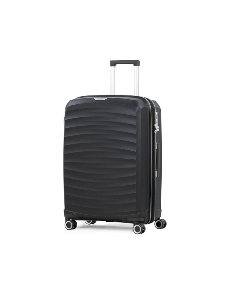Sunwave Medium 8-Wheel Suitcase - Black