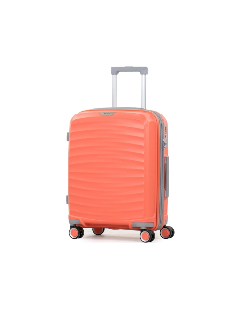 Sunwave Carry-on 8-Wheel Suitcase - Peach