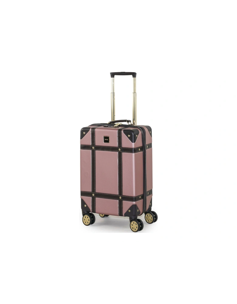 Vintage Carry-on 8-Wheel Suitcase - Rose Pink