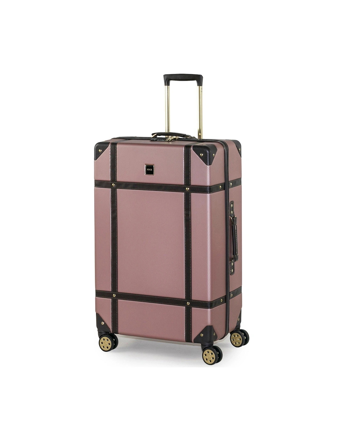 Vintage Large 8-Wheel Suitcase - Rose Pink, 3 of 2