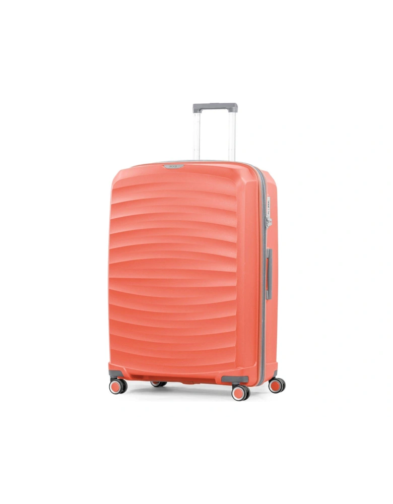 Sunwave Large 8-Wheel Suitcase - Peach