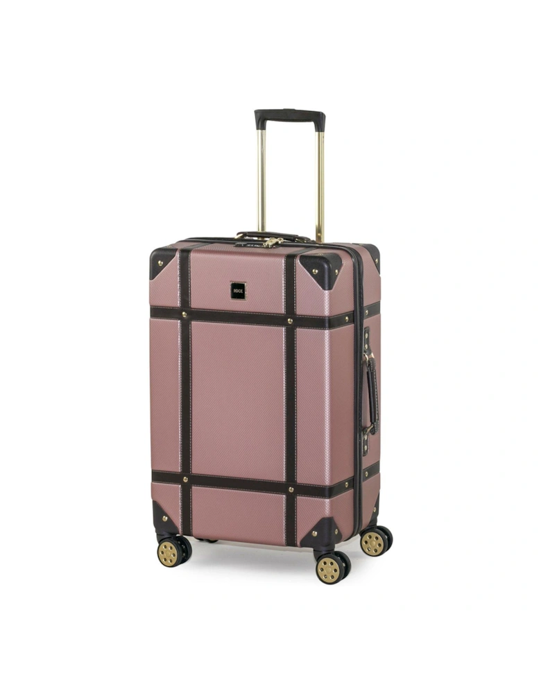 Vintage Medium 8-Wheel Suitcase - Rose Pink