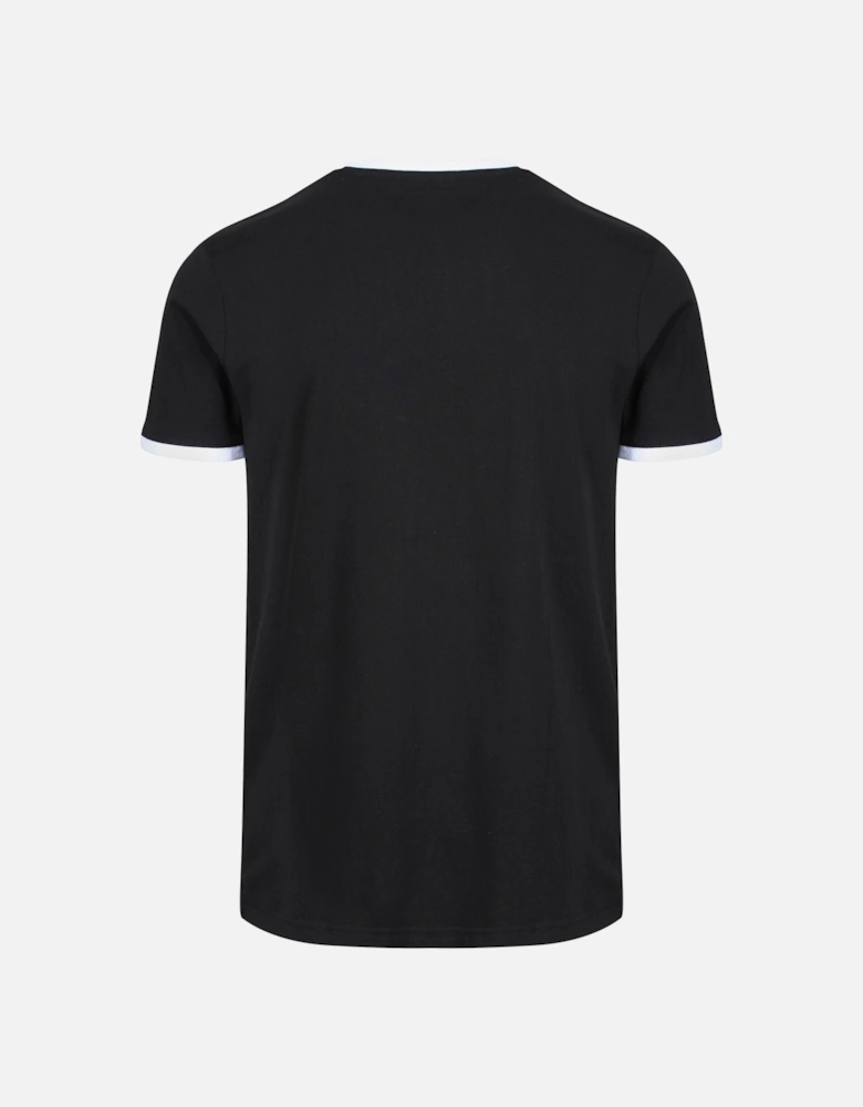 Meduno Ringer T-Shirt | Black/White