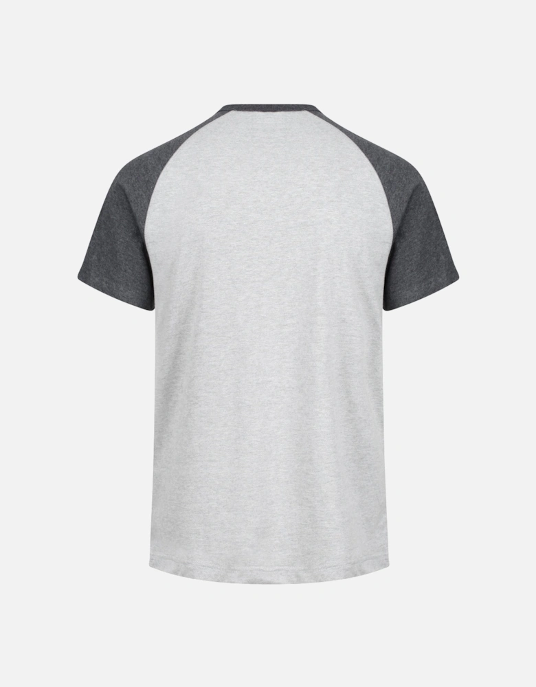Coper Raglan Sleeve T-Shirt | Grey Marl