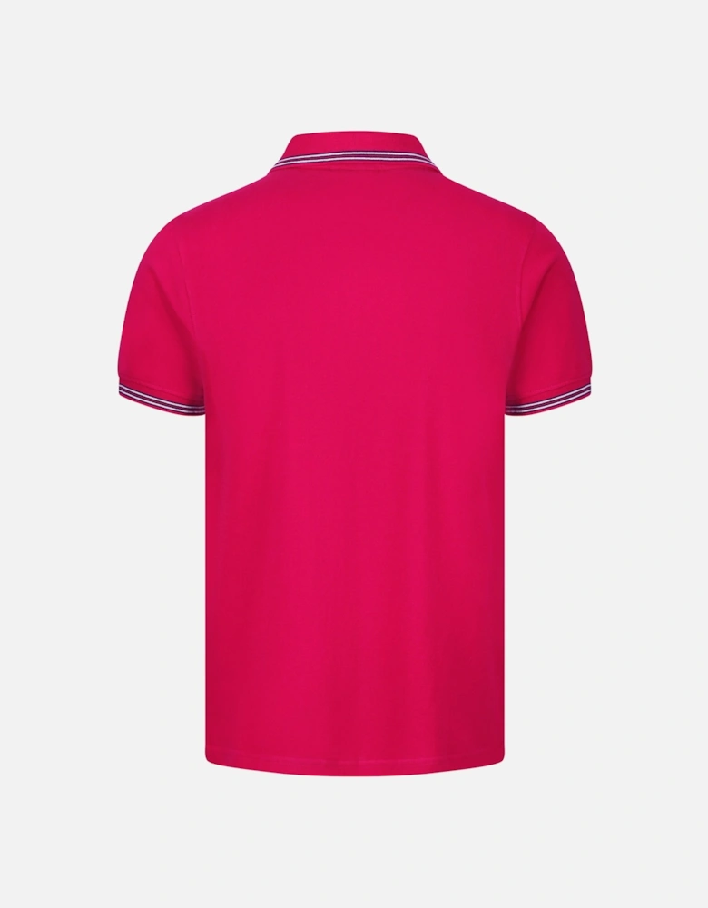 Matcho Tipped Polo Shirt | Cerise