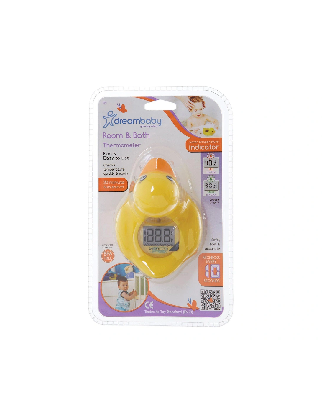 Duck Digital Screen Room & Bath Thermometer, 3 of 2