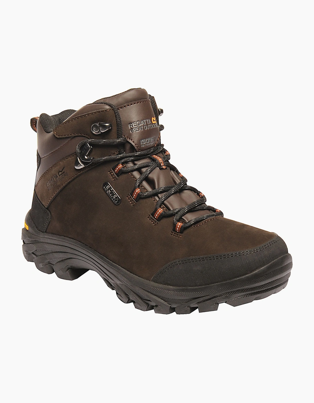 Regatta Men's Brown Great Outdoors Burrell Leather Hiking Boots - Size: 7