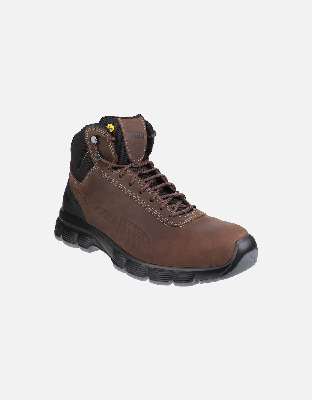 Mens Condor Mid Lace Up Leather Safety Boots, 4 of 3