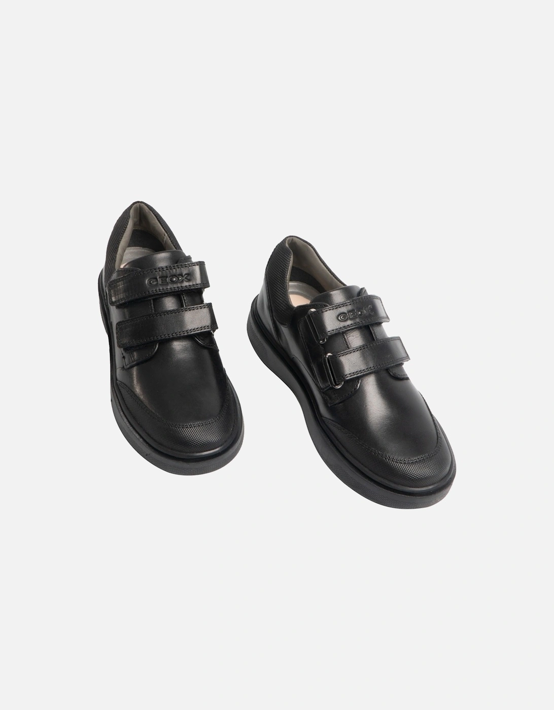 Boys J Riddock Touch Fastening Leather Shoe