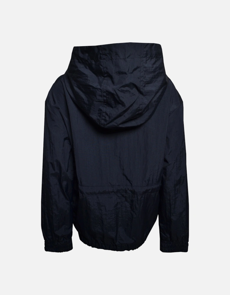 Girl's Black Windbreaker Jacket