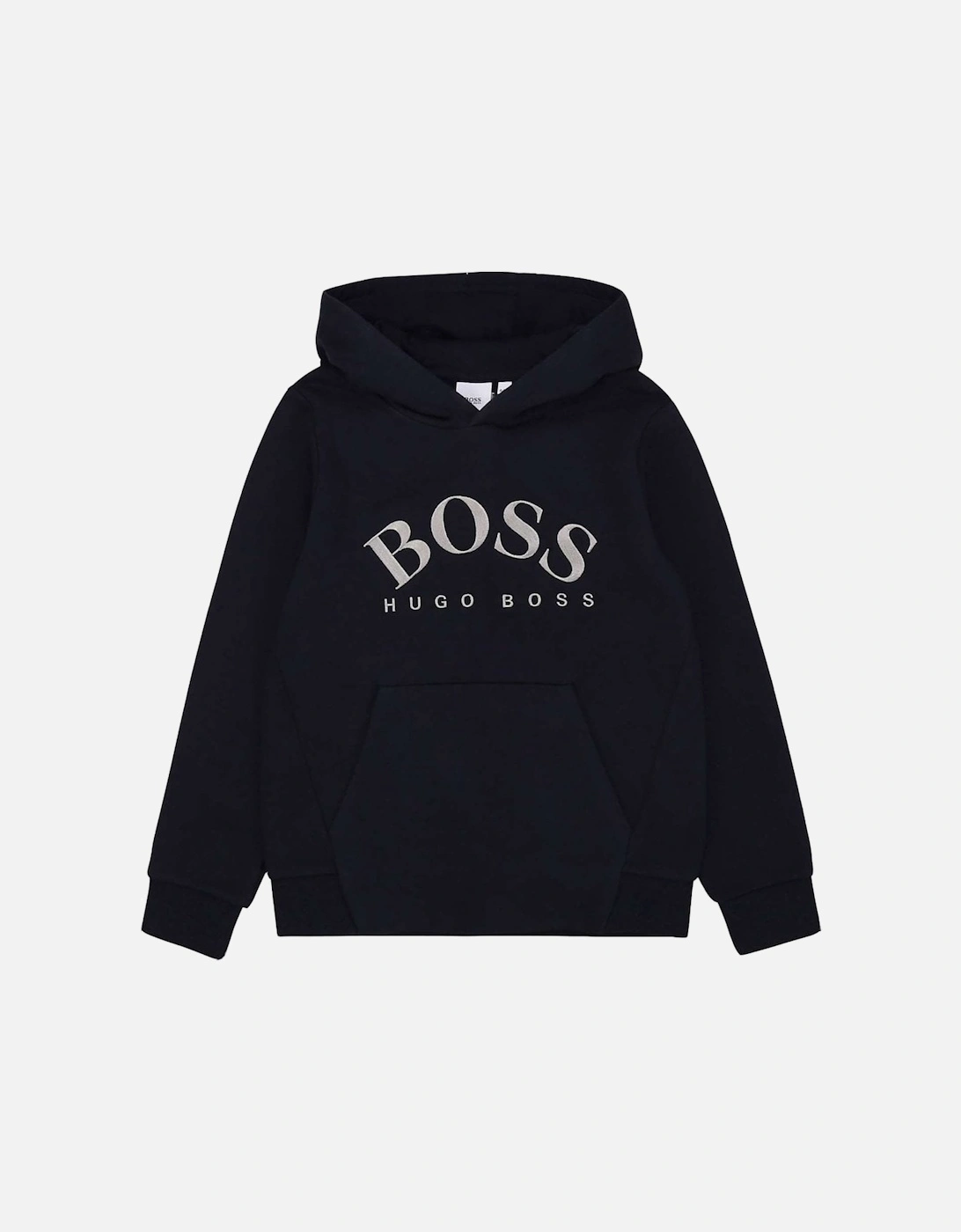 Boy's Navy Hooded Sweatshirt, 3 of 2