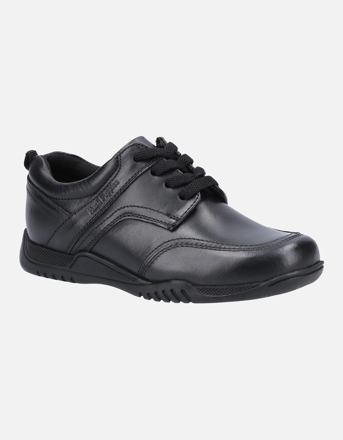 Boys Harvey Leather School Shoes, 5 of 4