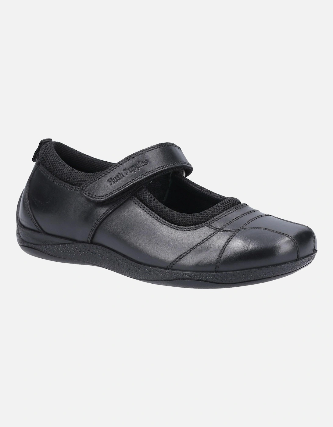 Girls Clara Leather School Shoes, 5 of 4
